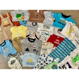 Huge Baby Boy 6-9 Month Mixed Clothing Lot Outfit Overalls Disney Funny Bundle